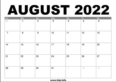 August 2022 .